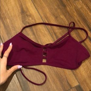 Maroon jolyn tomcat top